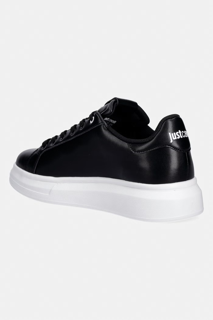 Încălțăminte Just Cavalli sneakers din piele 80QA3SBAZPC16899 negru