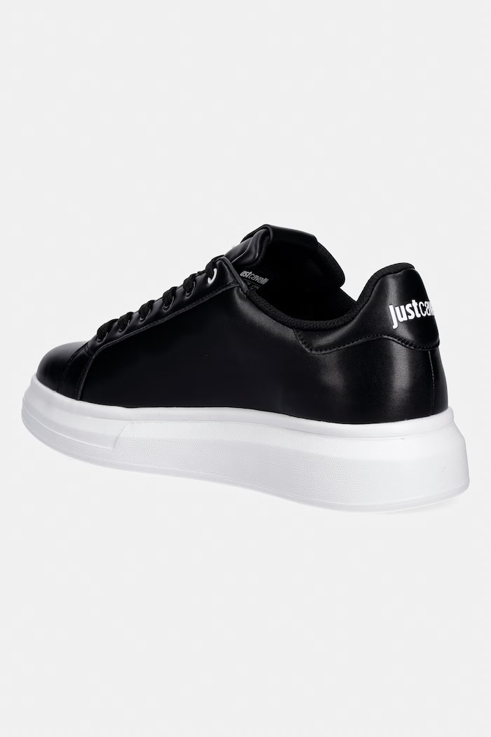 Încălțăminte Just Cavalli sneakers din piele 80QA3SBAZPC16899 negru
