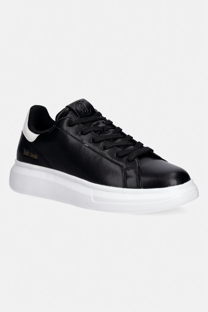 Just Cavalli sneakers piele negru 80QA3SBGZPC20899