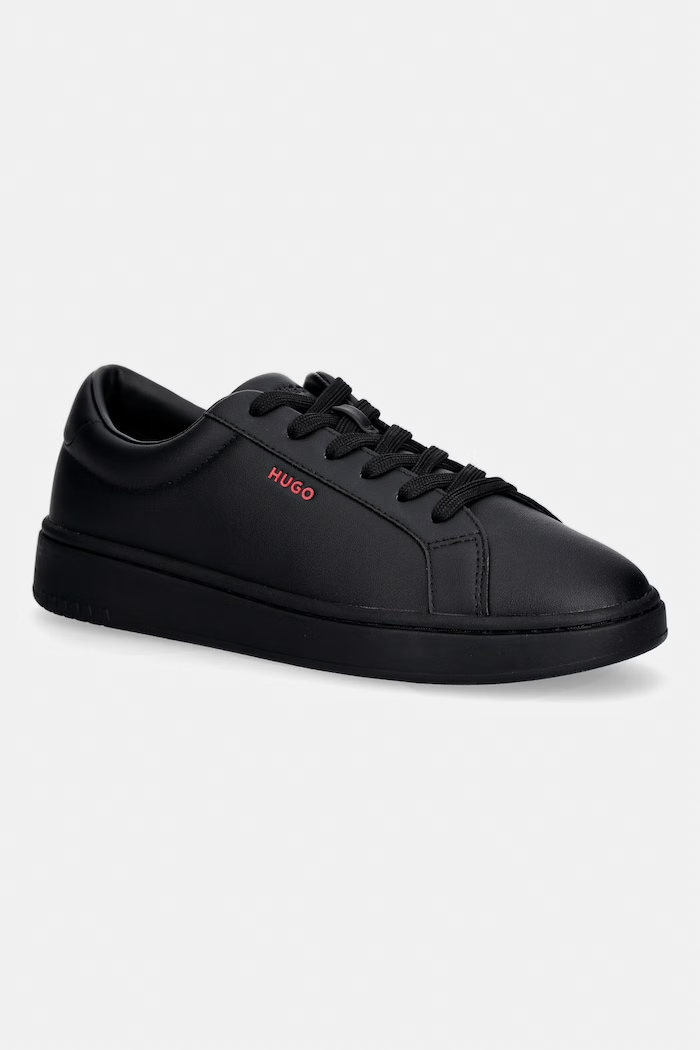 HUGO sneakersy Neston imitacja skóry licowej czarny 50563566.003