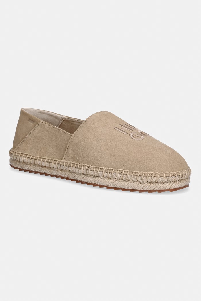 HUGO espadrilky pánske semišové Sannes béžová 50563325.294
