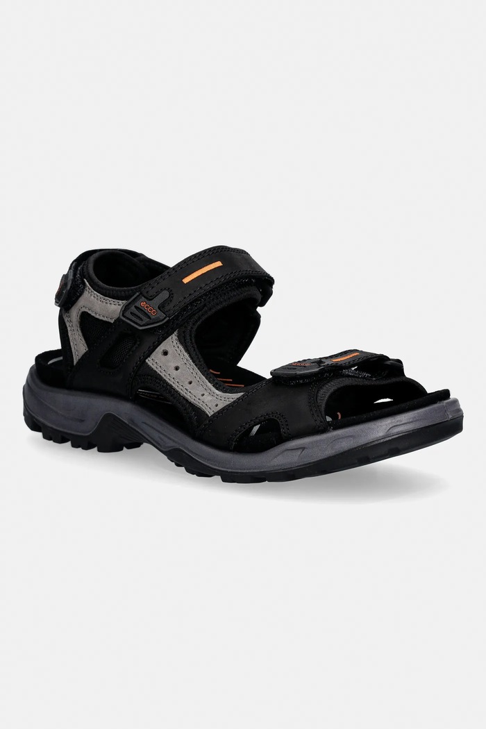 Πέδιλα Ecco Offroad δέρμα σαμουά μαύρο 069564.50034