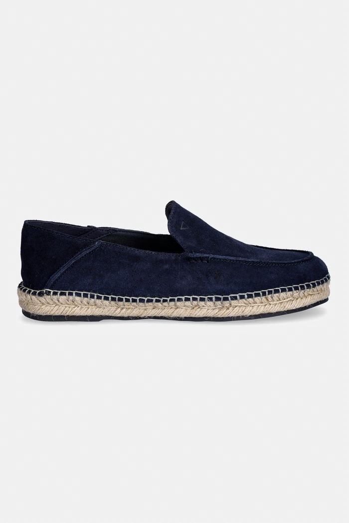 Guess mokasinke za muškarce od brušene kože LOPADE FMJLOP.SUE14.BLUE mornarsko plava SS26