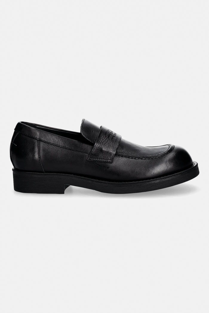 MM6 Maison Margiela mokasyny skórzane SH1WR0006.P7431.T8013 czarny SS26