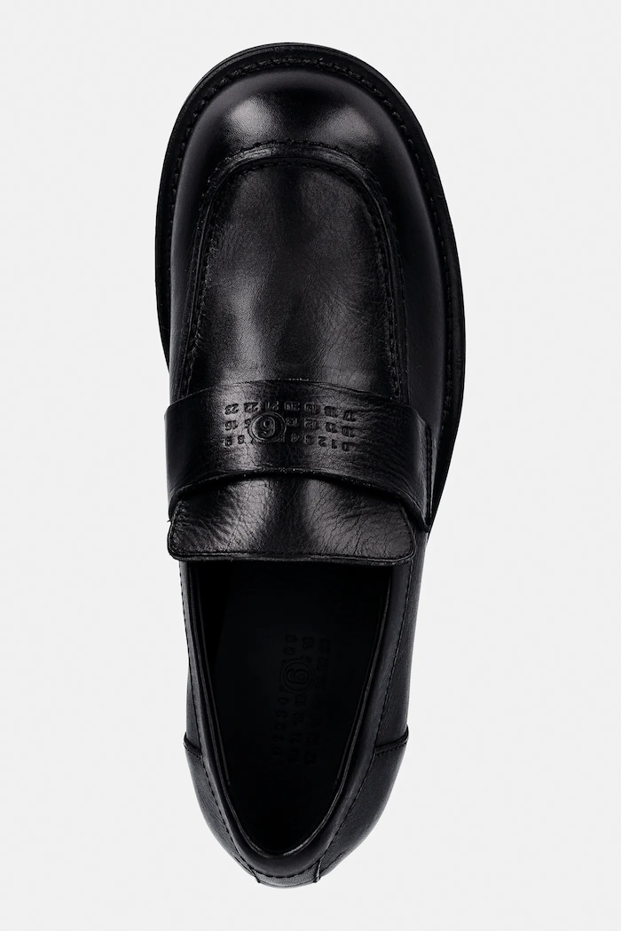 MM6 Maison Margiela mokasyny skórzane czarny SH1WR0006.P7431.T8013