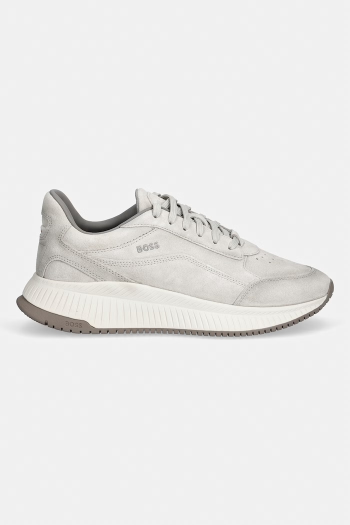 BOSS TTNM EVO sneakers da uomo in scamoscio 50563920.110 grigio SS26