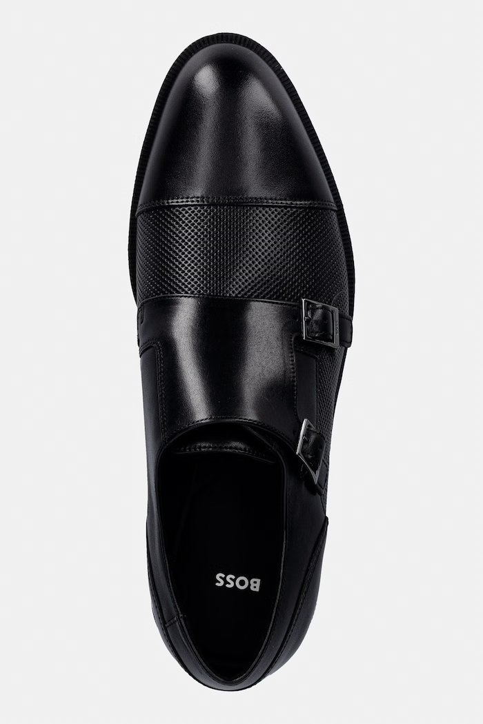 BOSS półbuty skórzane Tayil czarny 50563122.001