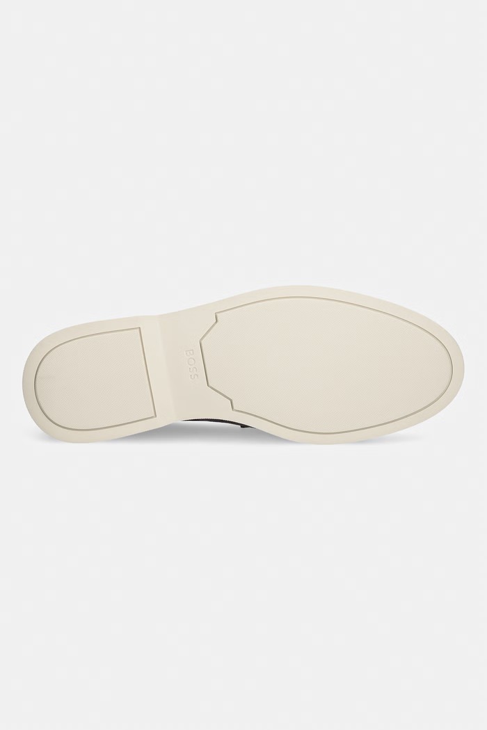 BOSS loafersy męskie zamszowe Sienne 50543083.021 szary