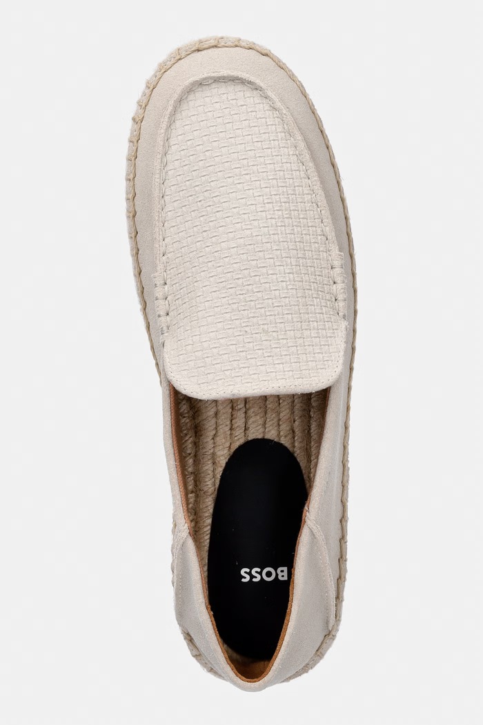 BOSS espadrilky pánske z semišu Madeira béžová 50563149.135