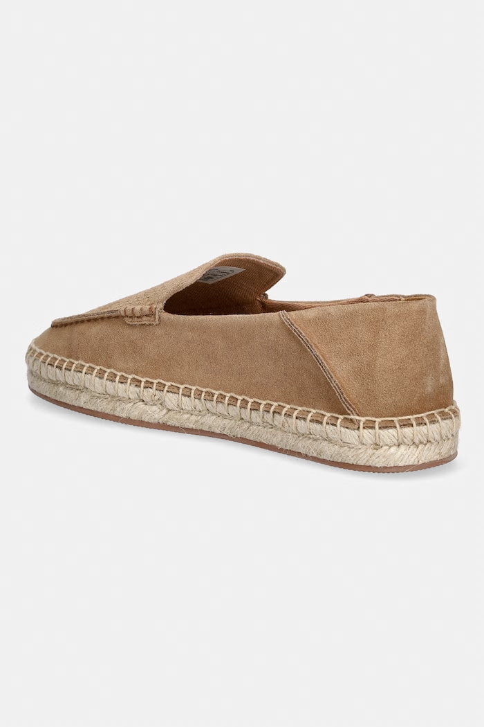 Încălțăminte BOSS espadrile pentru bărbați, din piele întoarsă Madeira 50563149.260 bej