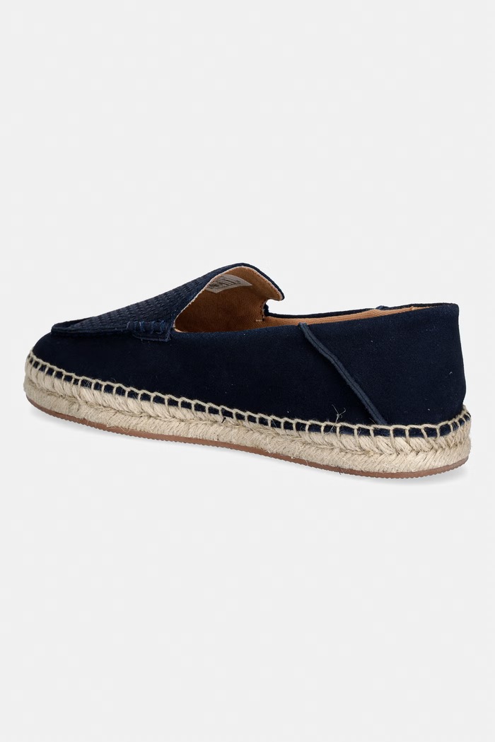 Încălțăminte BOSS espadrile pentru bărbați, din nubuck Madeira 50563149.401 bleumarin
