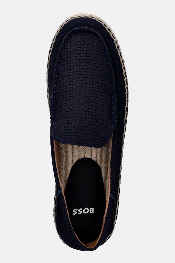 BOSS espadrile pentru bărbați, din nubuck Madeira bleumarin 50563149.401