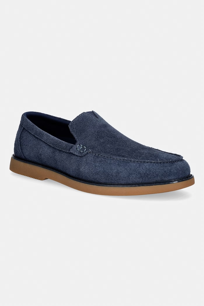 Toms férfi velúr mokaszin MARCOS sötétkék 10023161