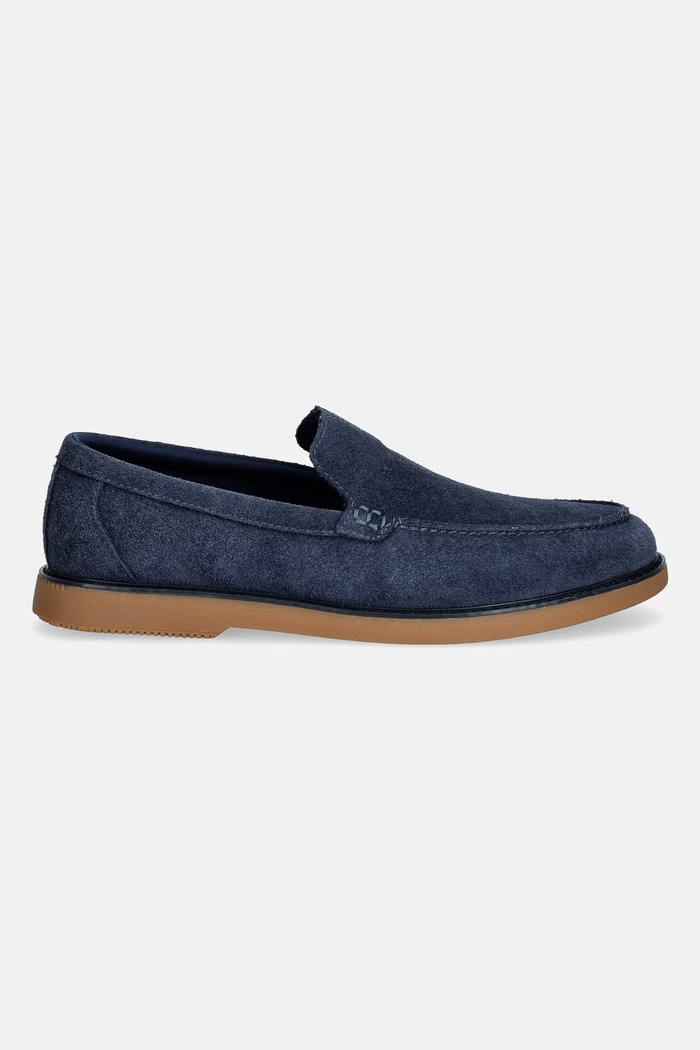 Toms férfi velúr mokaszin MARCOS 10023161 sötétkék SS26