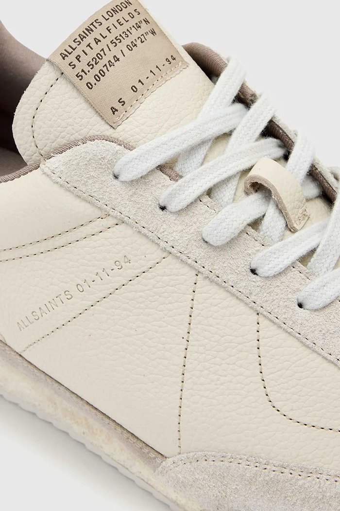 AllSaints Harri Low Top tenisky pánske kožené biela M038FE