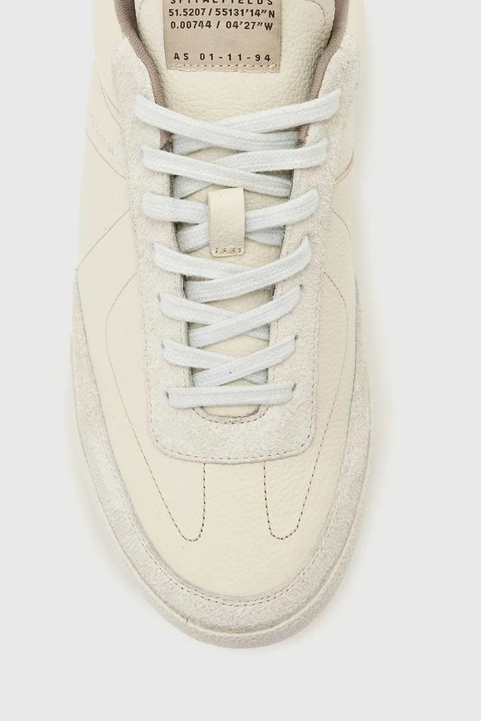AllSaints Harri Low Top tenisky pánske kožené M038FE biela