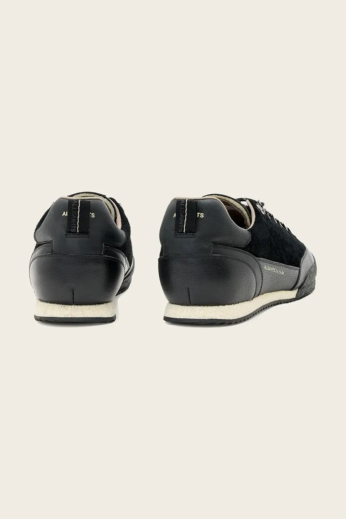 Obuwie AllSaints Harri Od Low Top sneakersy damskie skórzane M006FE czarny