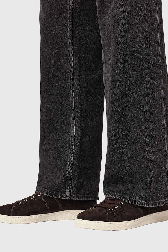 Semišové tenisky AllSaints Leon Low Top M009FE