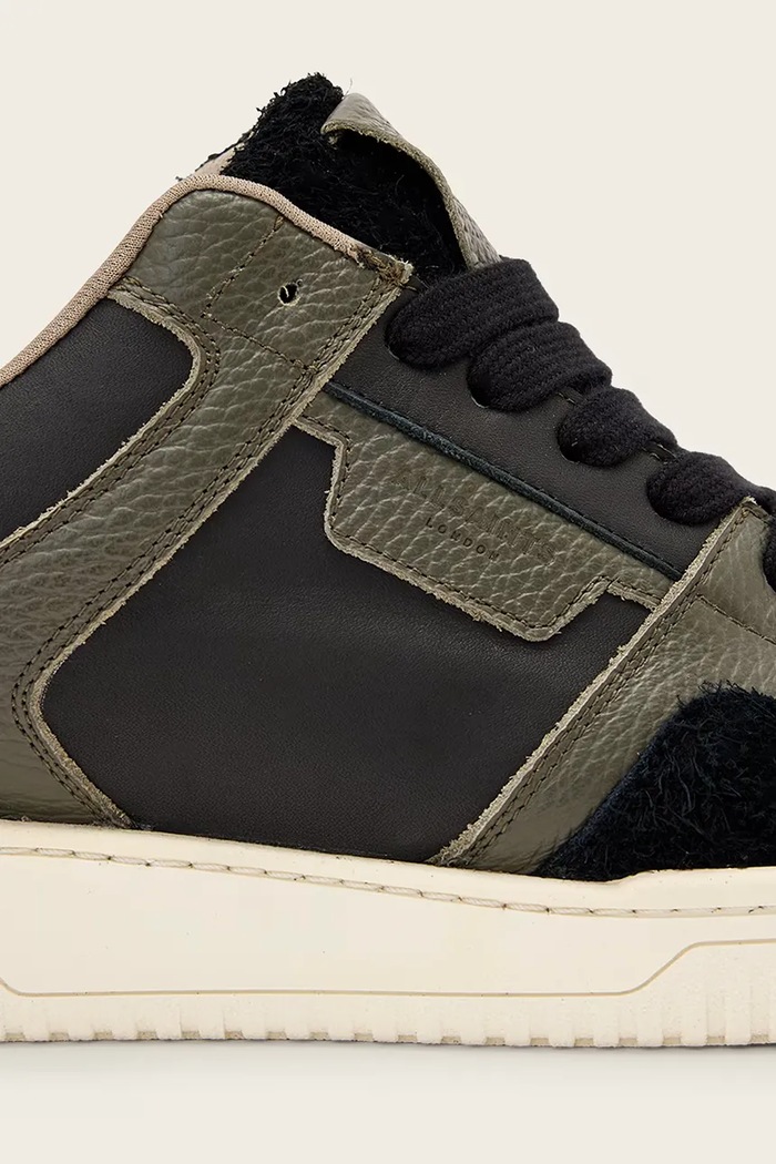 Usnjene superge AllSaints Regan Plus Low Top črna M030FE