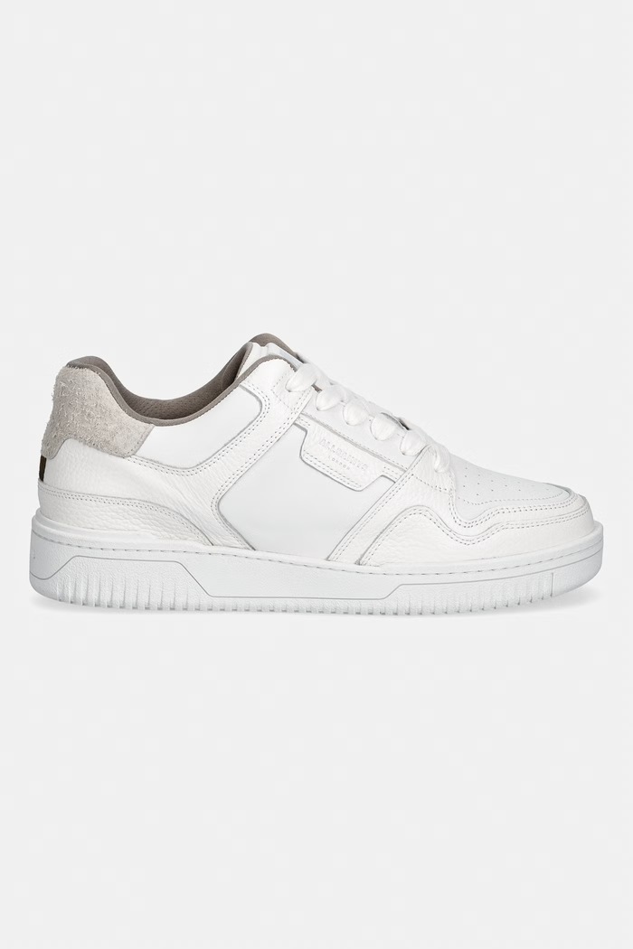 Kožené tenisky AllSaints Regan Plus Low Top M030FE.WHT biela SS26