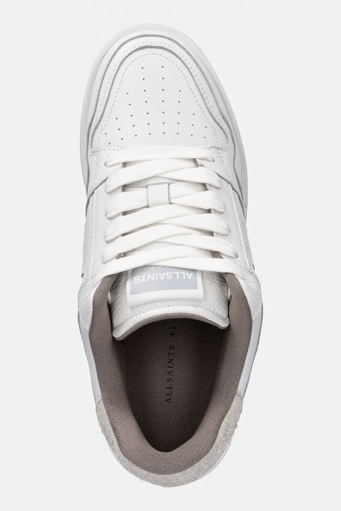 Kožené tenisky AllSaints Regan Plus Low Top biela M030FE.WHT