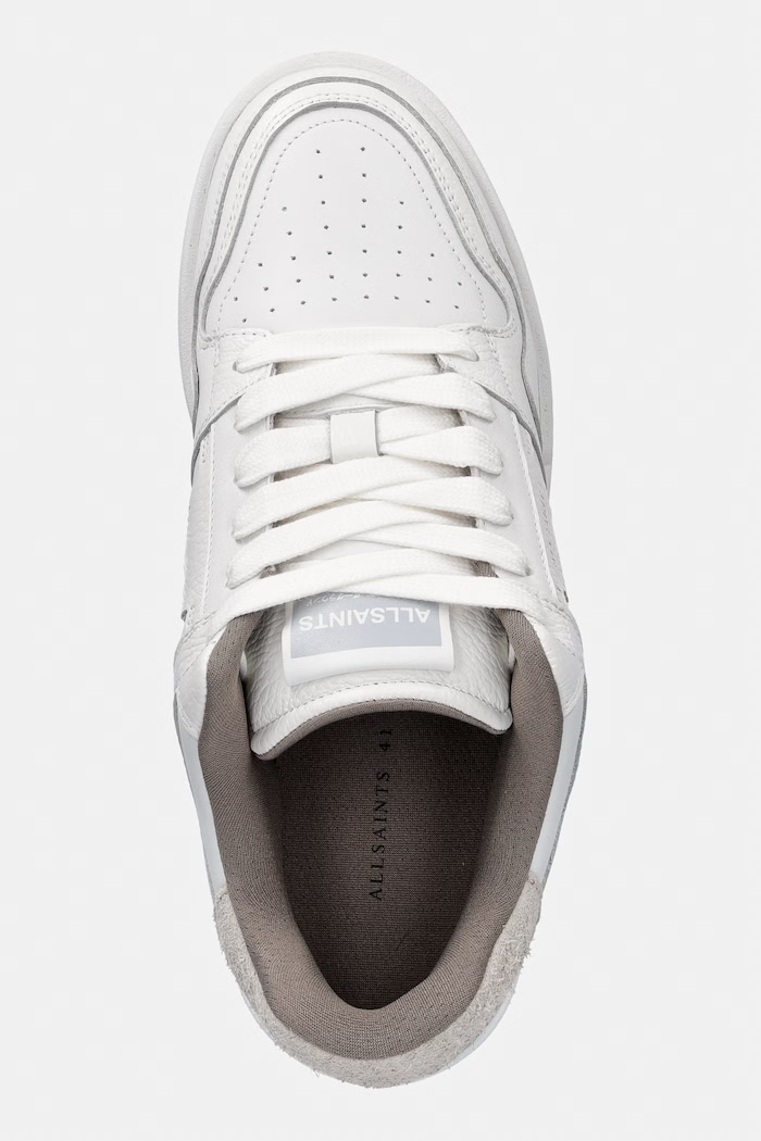 Kožené tenisky AllSaints Regan Plus Low Top biela M030FE.WHT