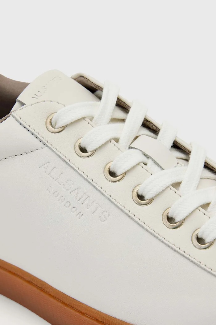 AllSaints Tucker Low Top pánske kožené tenisky biela M036FE
