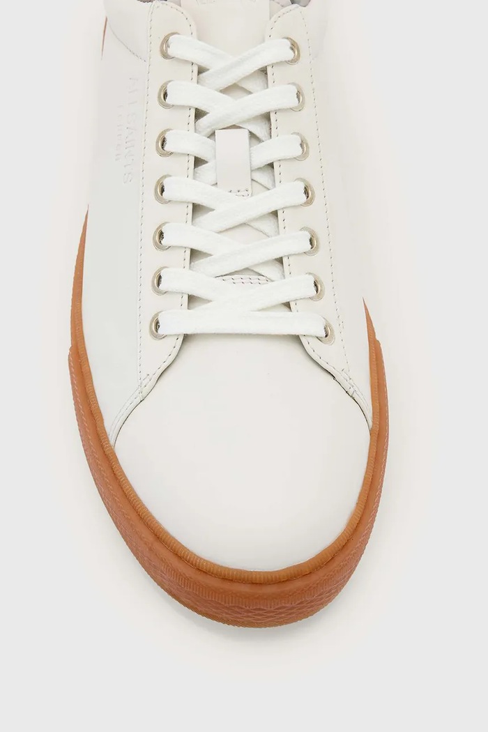 AllSaints Tucker Low Top pánske kožené tenisky M036FE biela