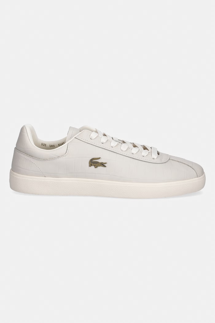 Lacoste Baseshot Sneakers tenisky pánske kožené 51SMA0075 béžová SS26