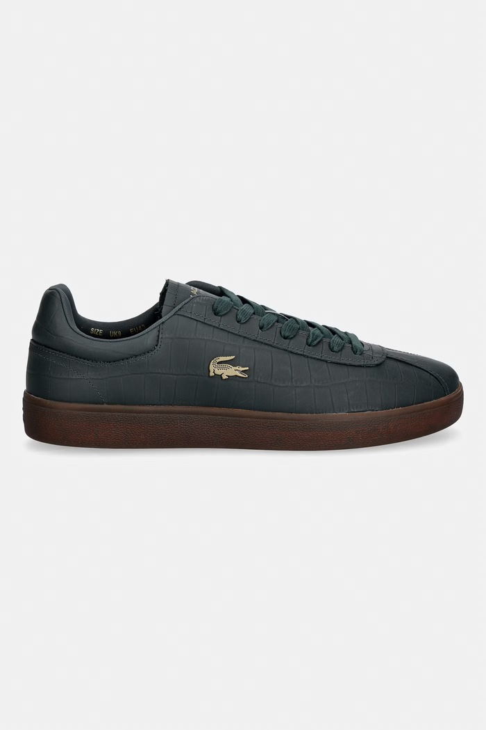 Pánske kožené tenisky Lacoste Baseshot Sneakers 51SMA0076 sivá SS26