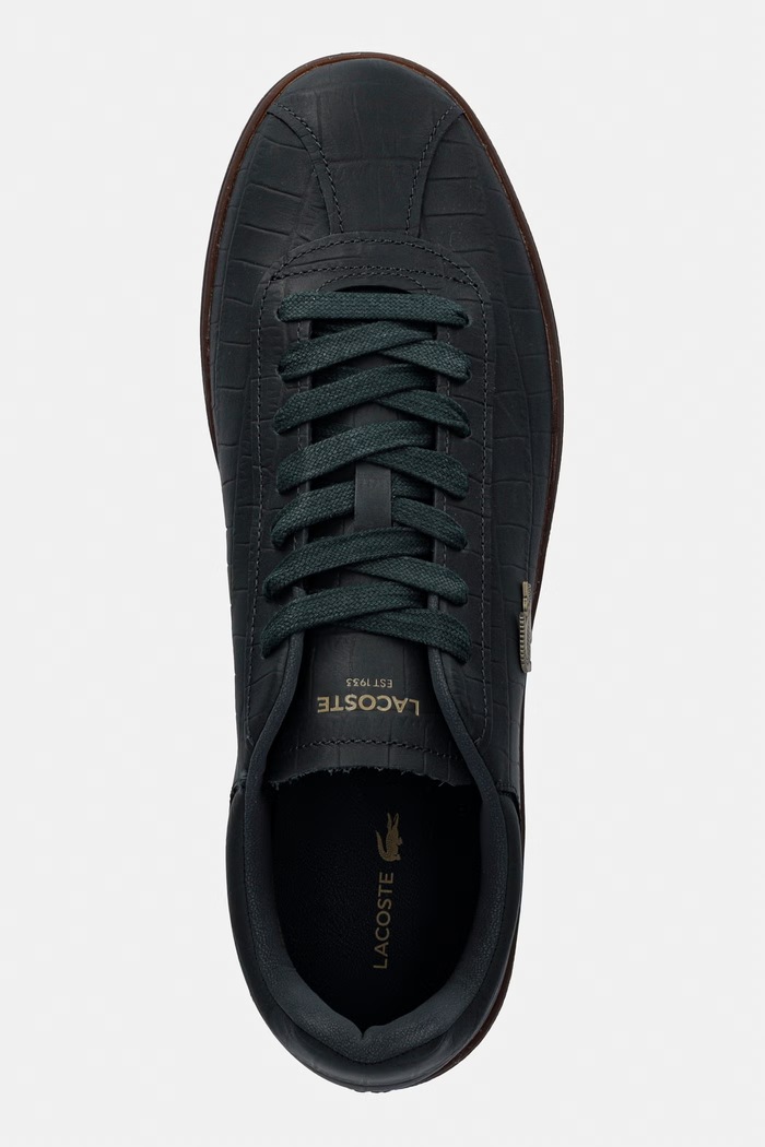 Pánske kožené tenisky Lacoste Baseshot Sneakers sivá 51SMA0076