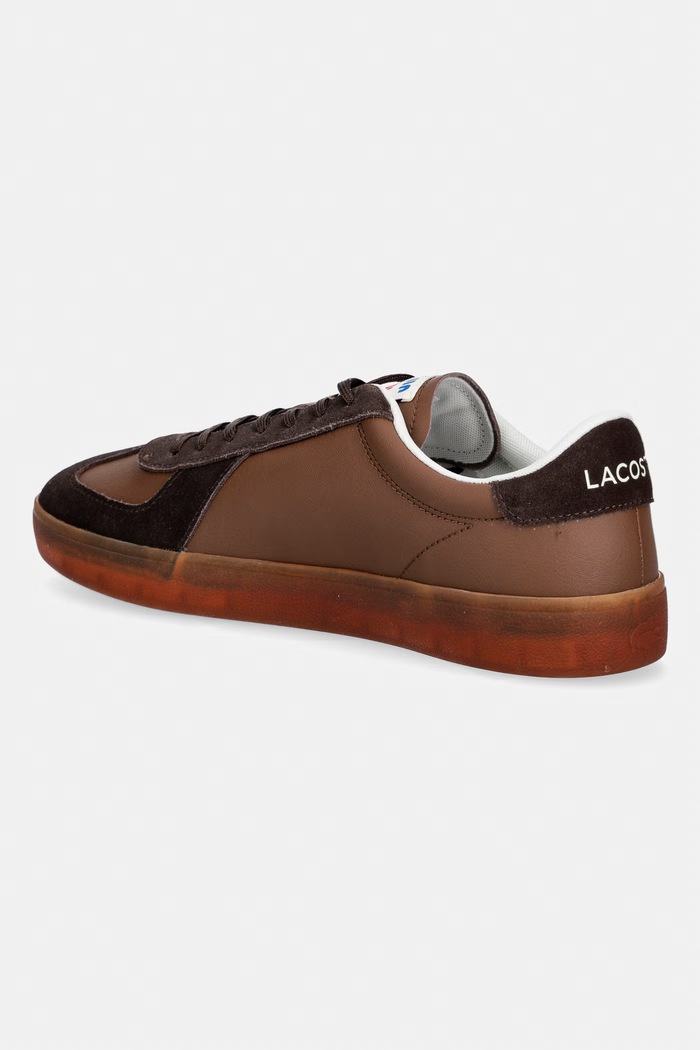Obuv Kožené tenisky Lacoste Men Baseshot Pro Sneakers 51SMA0077 hnedá