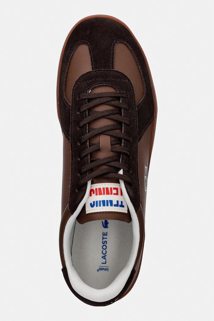 Kožené tenisky Lacoste Men Baseshot Pro Sneakers hnedá 51SMA0077