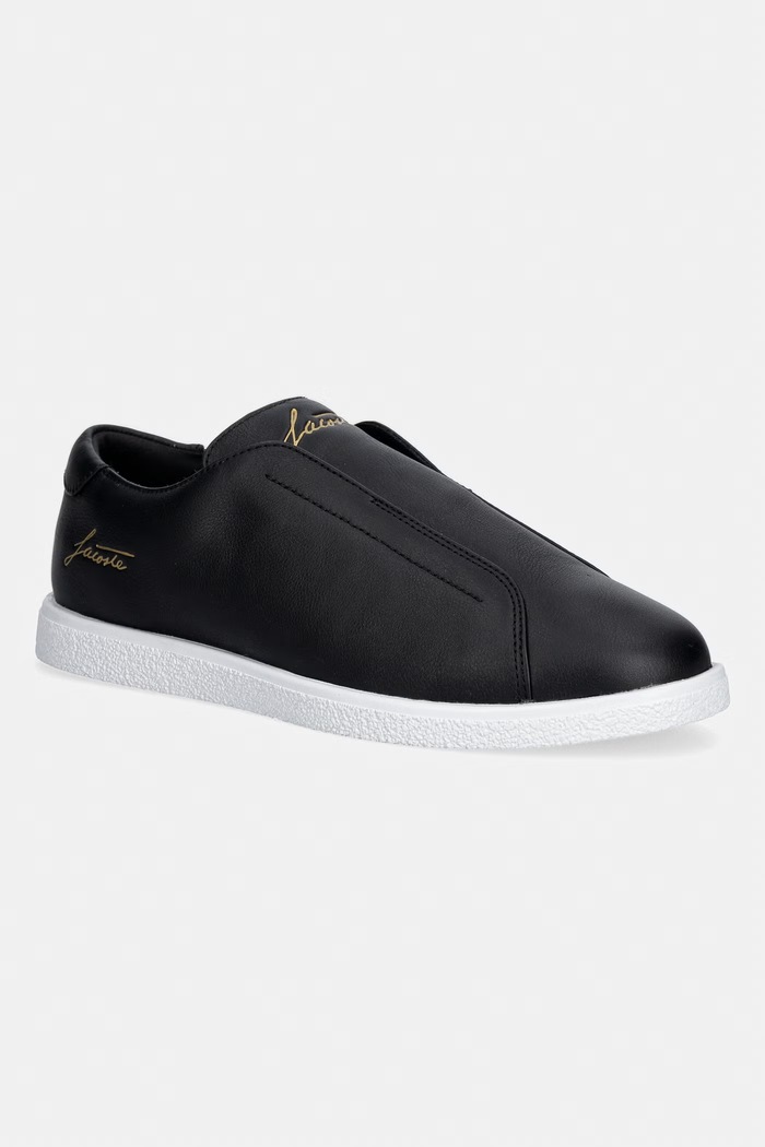 Lacoste Men Linecourt Slip-On sneakers boty pánské kožené černá 51SMA0096