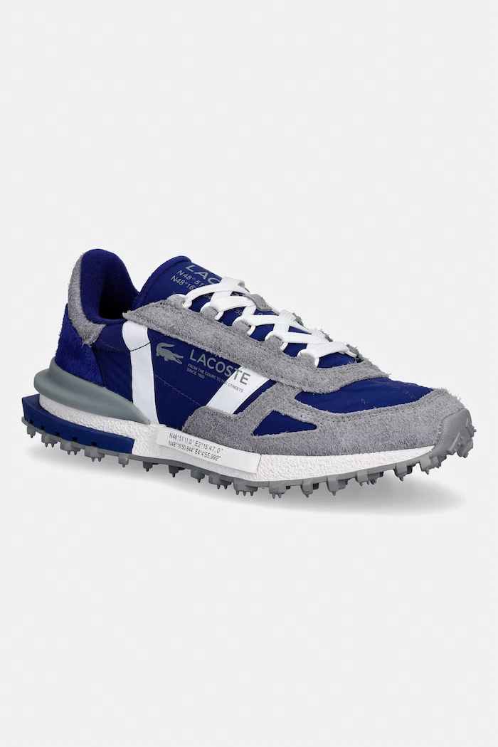 Tenisky Lacoste Men Elite Active Sneakers semišová koža tmavomodrá 51SMA0171