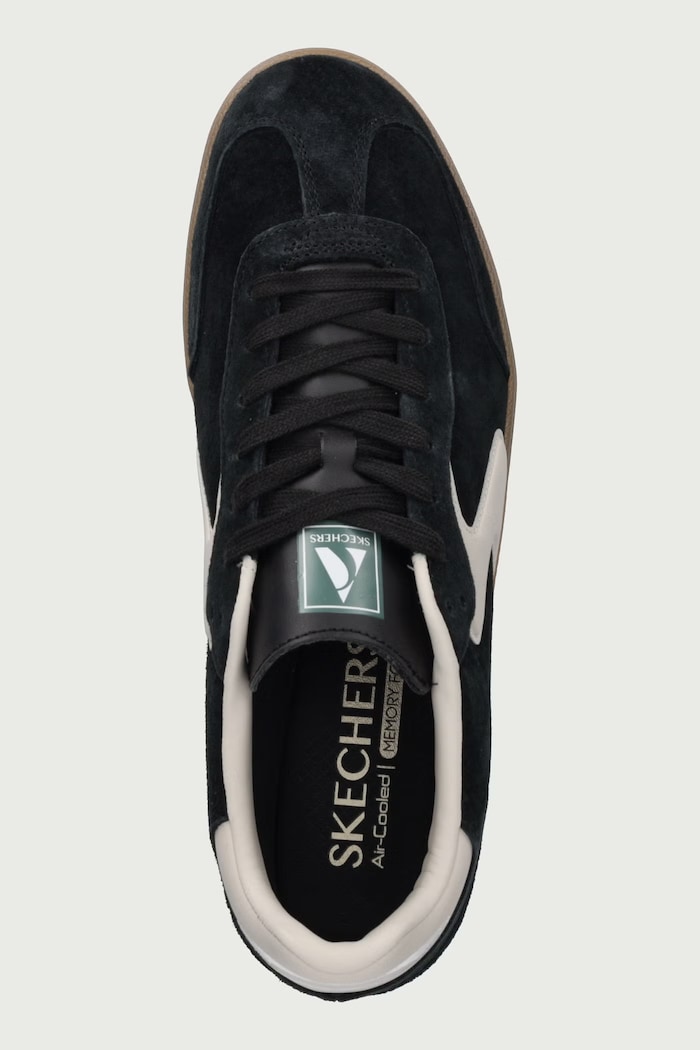 HOTSHOT sneakersy męskie skórzane Skechers 254151 czarny