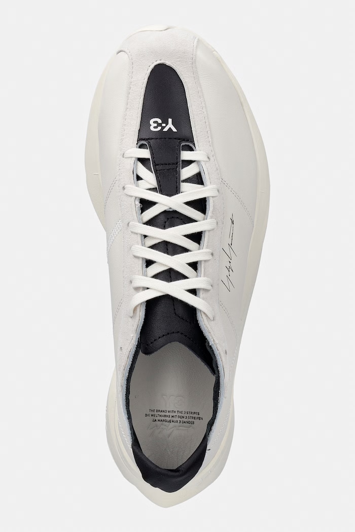 Y-3 sneakersy skórzane ADIOS PRO 3 LX beżowy KI0866