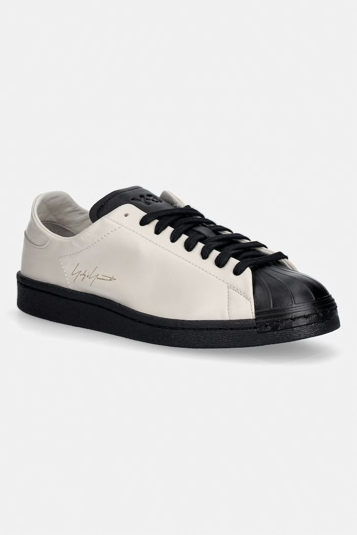 Y-3 sneakersy skórzane SUPERSTAR niska beżowy KI3475