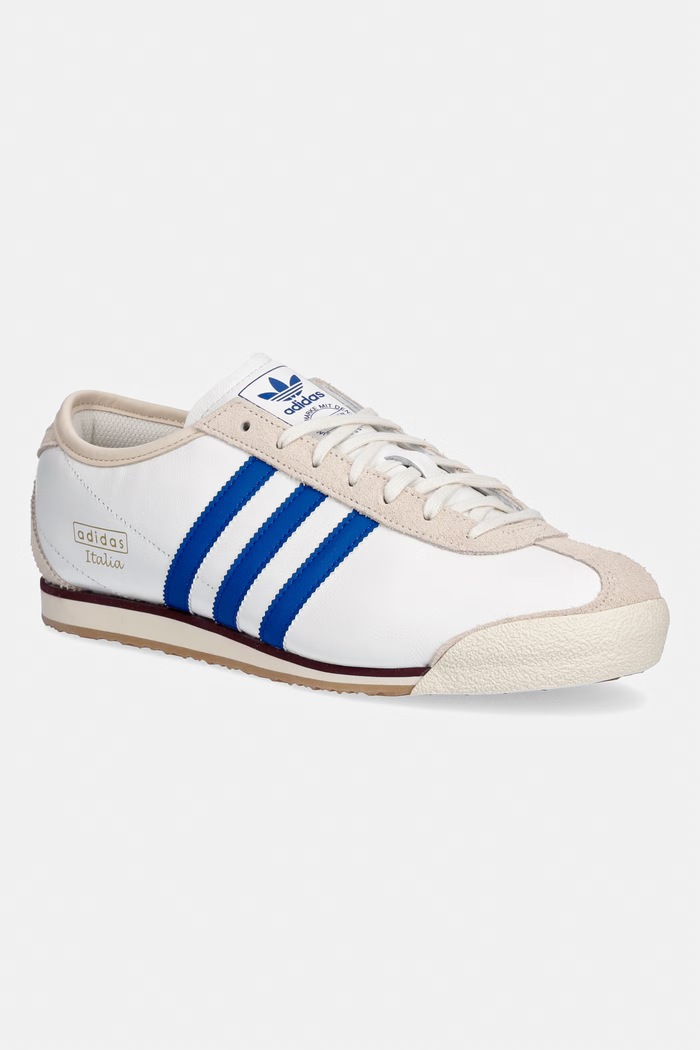 Kožne tenisice adidas Originals ITALIA 70s zrnata koža bijela IH9099