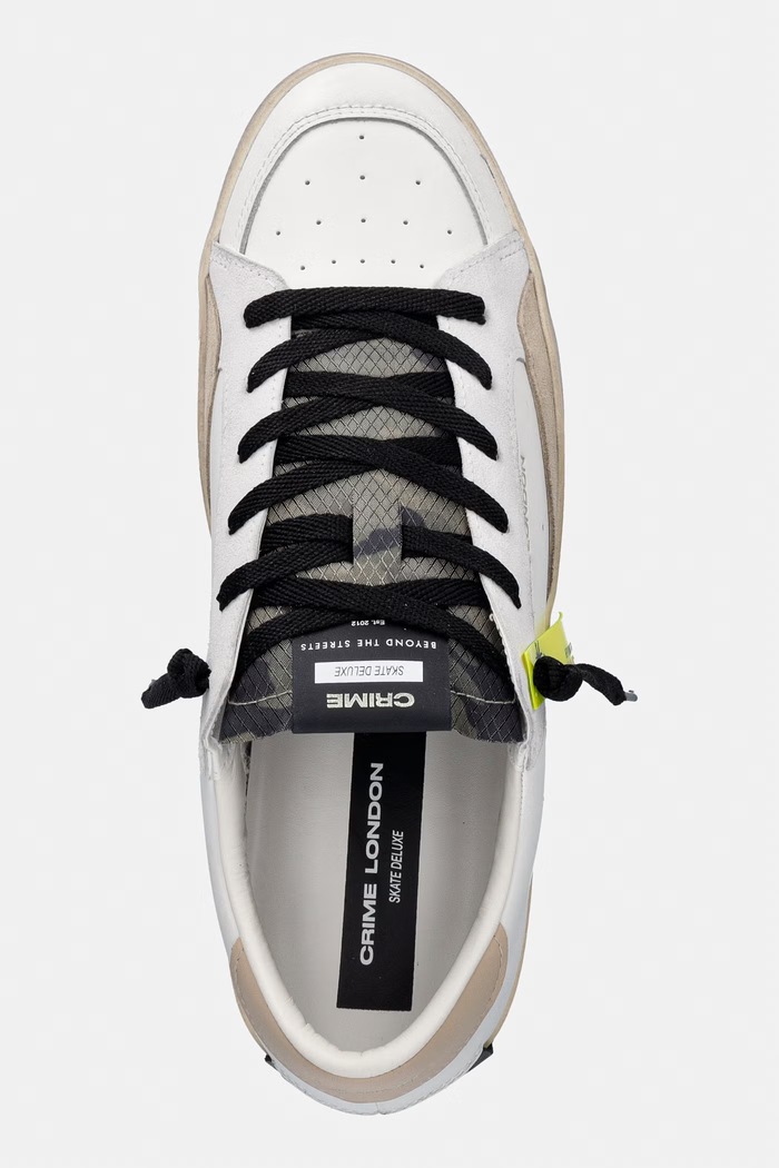Crime London sneakers SK8 DELUXE alb 19104PP8.10