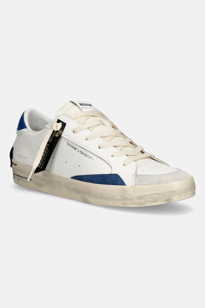 Crime London SK8 DELUXE sneakers ανδρικά δερμάτινα μπεζ 19107PP8.14