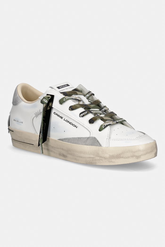 Crime London sneakersy SK8 DELUXE tekstylny biały 19108PP8.10