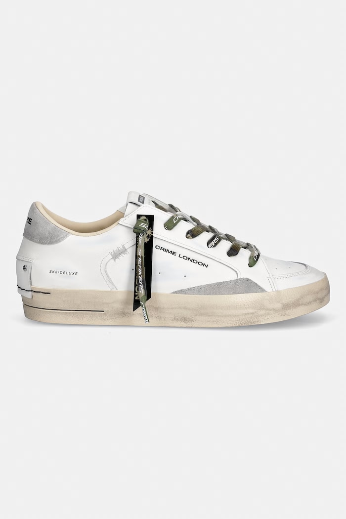 Crime London sneakersy SK8 DELUXE 19108PP8.10 biały SS26