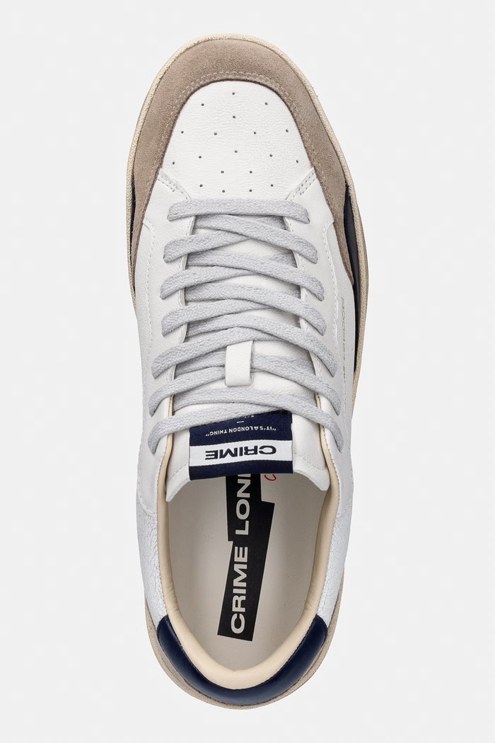 Crime London sneakersy skórzane CHELSEA biały 19201PP8.15