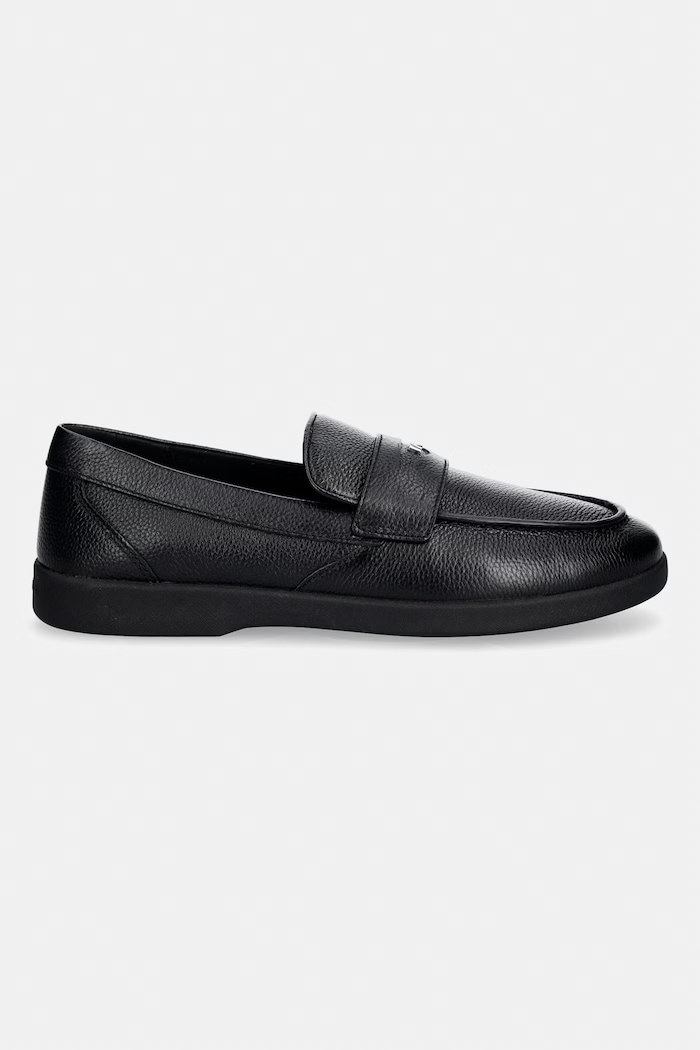Michael Kors mokasíny pánske kožené Wesley Slip On 42S6HUFS1L.001 čierna SS26