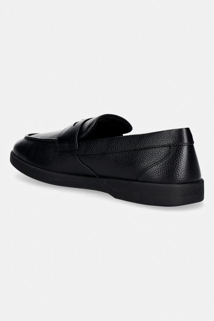 Obuv Michael Kors mokasíny pánske kožené Wesley Slip On 42S6HUFS1L.001 čierna