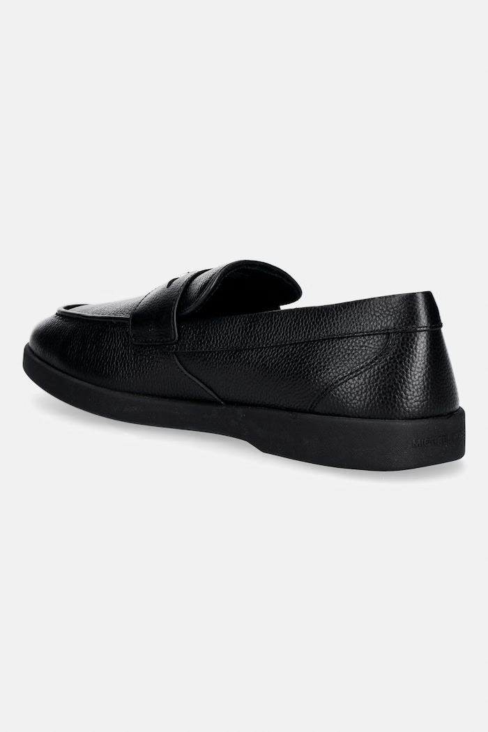 Obuv Michael Kors mokasíny pánske kožené Wesley Slip On 42S6HUFS1L.001 čierna