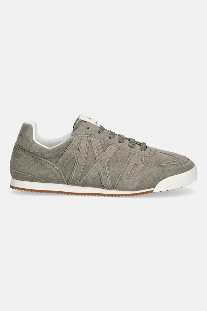 Armani Exchange sneakers pentru bărbați, din piele întoarsă XM002616.AF19687.Z7016 verde SS26