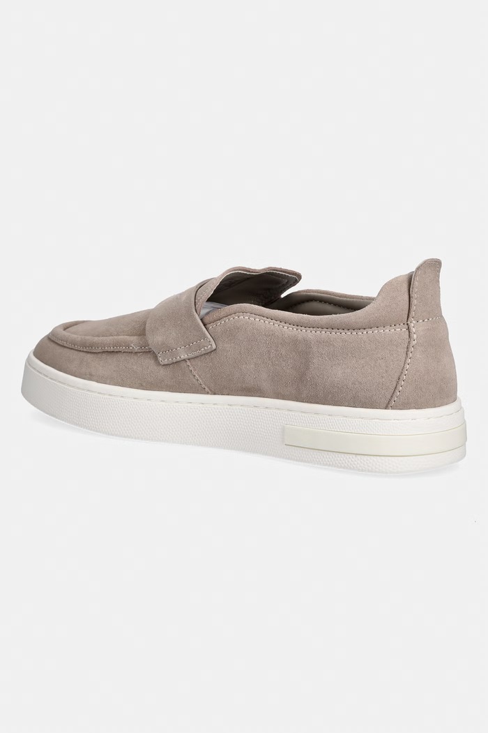 Obuv Armani Exchange mokasíny pánske semišové XM002632.AF19687.Z1030 béžová