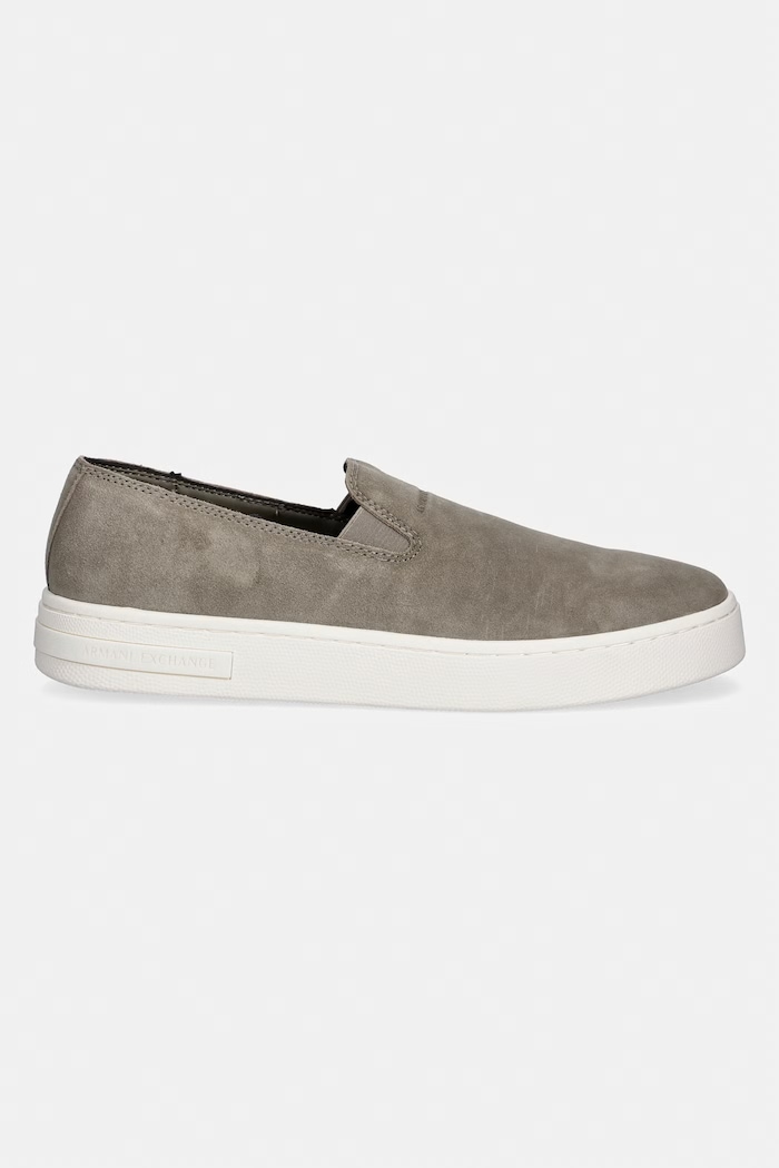 Pánske semišové mokasíny Armani Exchange XM002633.AF16411.Z7016 zelená SS26